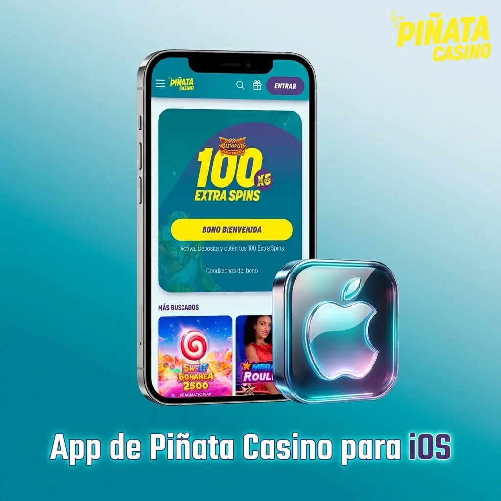 Aplicación de Piñata Casino para iPhone y iPad con casino, apuestas deportivas y gestión de cuenta en iOS 12.0