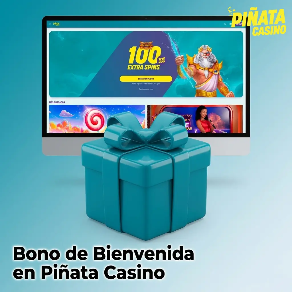 Bono de bienvenida Piñata Casino: 100 tiradas extra en Gates of Olympus Super Scatter con primer depósito