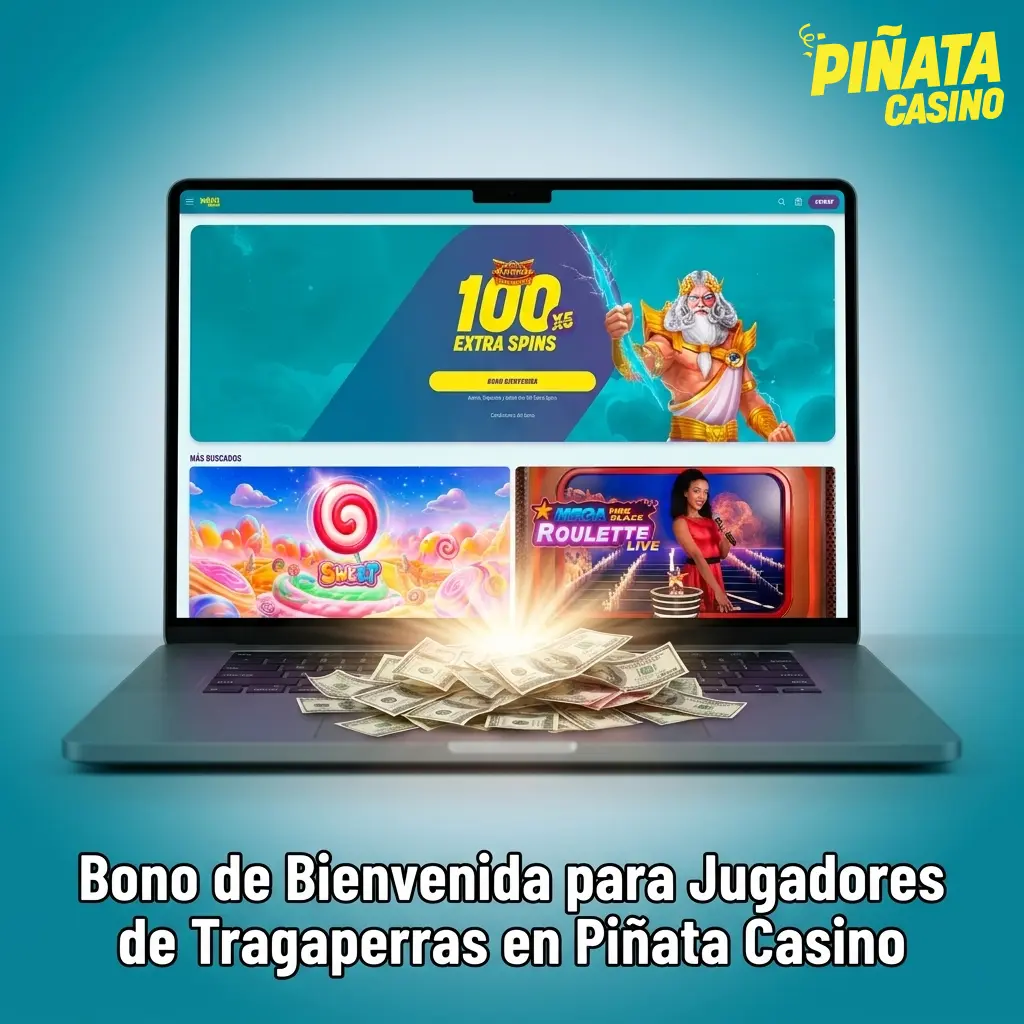 Bono bienvenida Piñata Casino: 100% hasta 500 EUR y 100 giros gratis en Gates of Olympus para tragaperras