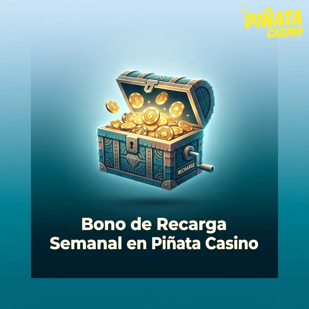 Bono de recarga semanal en Piñata Casino con depósito mínimo de 10 EUR y requisito de apuesta 35x