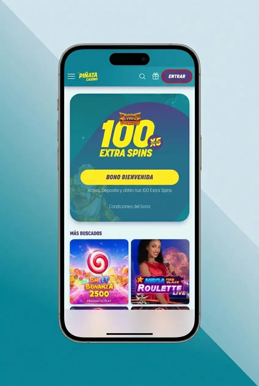 Pantalla de inicio de sesión de Piñata Casino con campos de correo electrónico y contraseña para acceder a tu cuenta