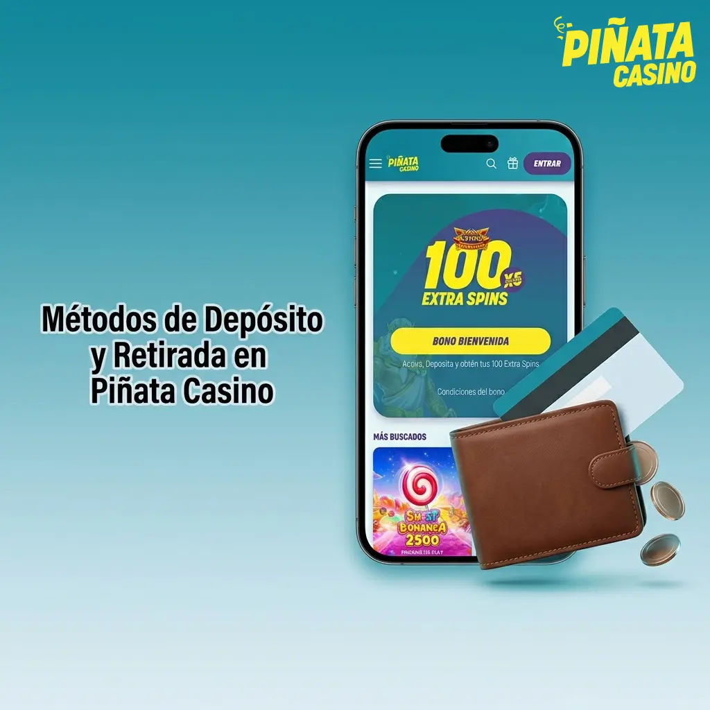 Métodos de depósito y retiro en Piñata Casino: Bizum, VISA, Mastercard, PayPal, Skrill, Trustly y más opciones