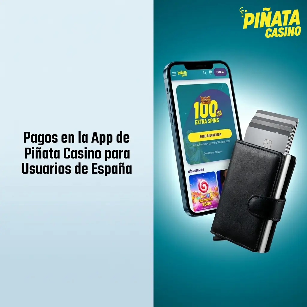 Métodos de pago en la app Piñata Casino España: Bizum, VISA, PayPal, Skrill y más desde 10 EUR