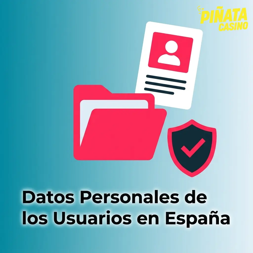 Usuarios en España compartiendo datos personales como DNI, correo y datos bancarios en Piñata Casino