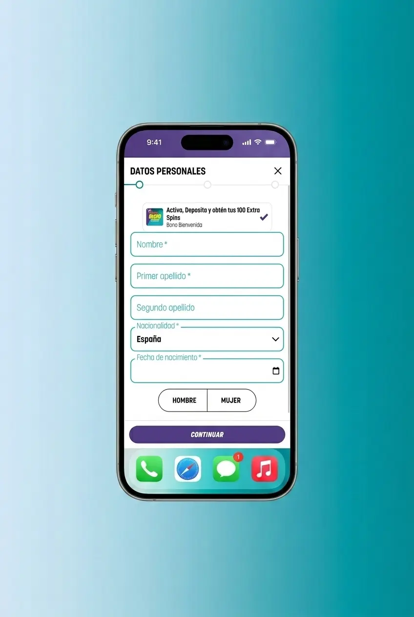 Pasos para registrarse en la app de Piñata Casino en Android e iOS para usuarios en España