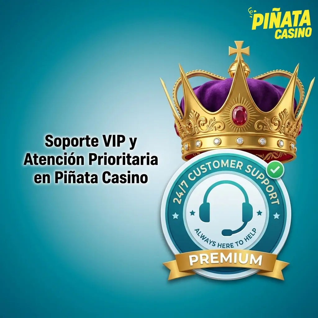 Agente VIP de Piñata Casino brindando soporte prioritario personalizado a cliente con beneficios exclusivos